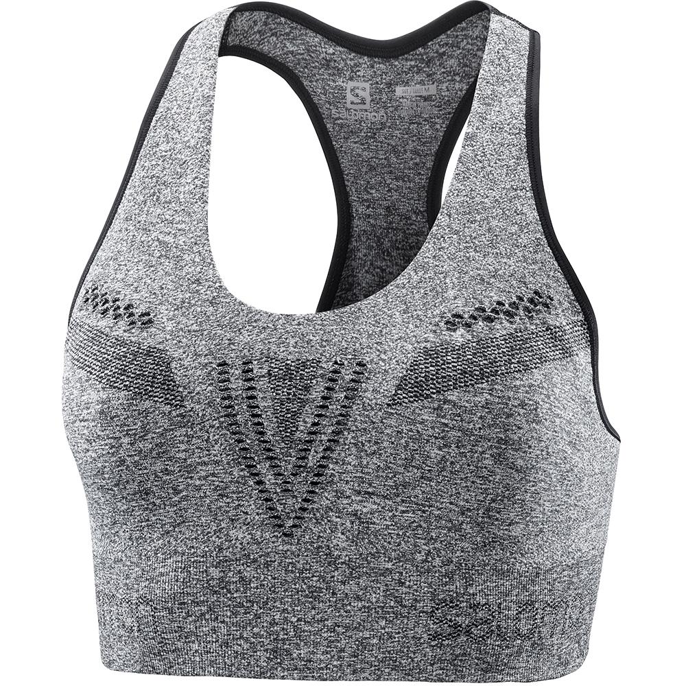 Salomon Israel MOVEON W - Womens Sport Bra - Black (QGRB-20586)